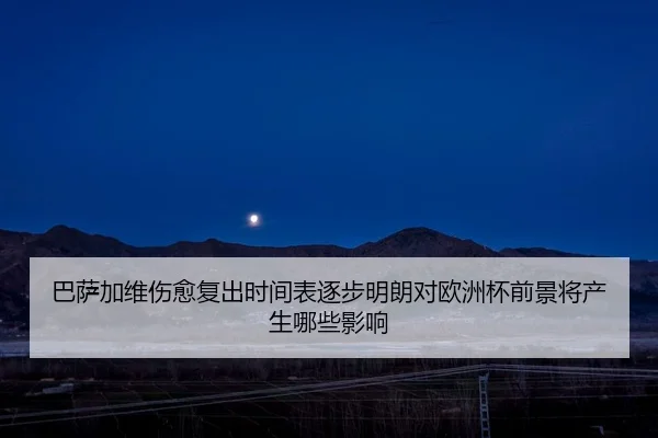 巴萨加维伤愈复出时间表逐步明朗对欧洲杯前景将产生哪些影响